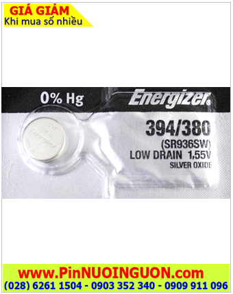 Pin SR936SW _Pin 394; Pin đồng hồ Energizer SR936SW 394 Silver Oxide 1.55v | HẾT HÀNG